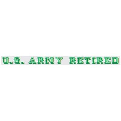 US Army Retired Decal, Window Strip