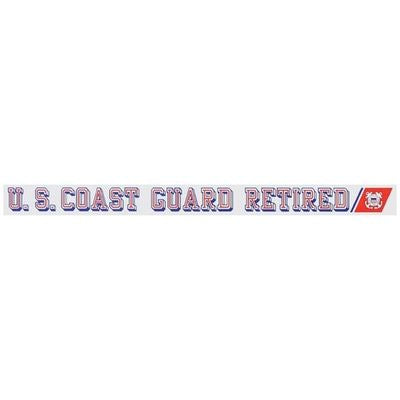 US Coast Guard Retired Decal, Window Strip