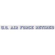 US Air Force Retired Decal, Window Strip