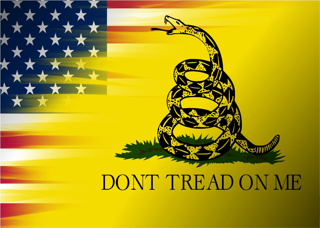 Don't Tread On Me Flag Sticker