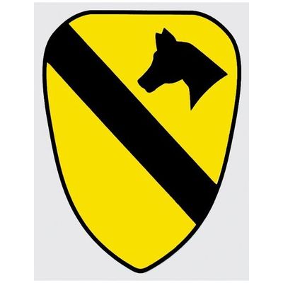 US Army 1st Cavalry Decal, 5&quot;