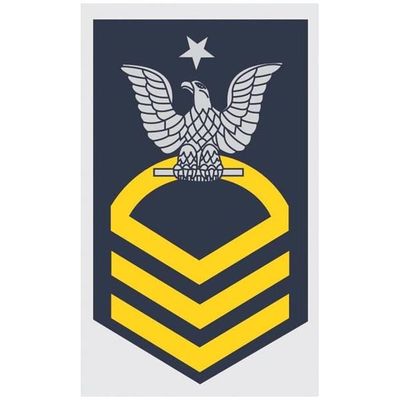 USN E-8 Sr. Chief Petty Officer Decal
