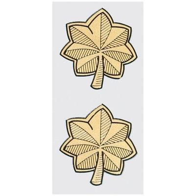 Officer's Rank 0-4 Gold Leaf Decal, All Services