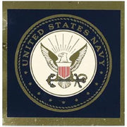Navy Insignia Metallic Sticker