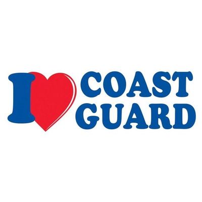I Love Coast Guard Bumper Sticker