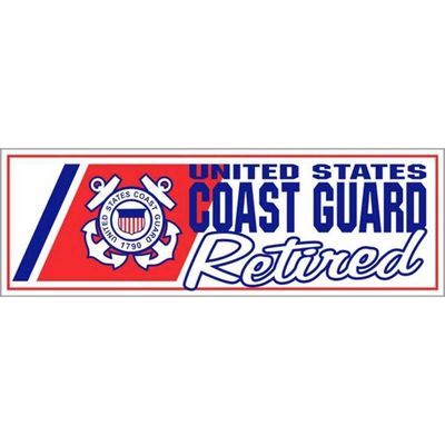 US Coast Guard USCG Retired Bumper Sticker