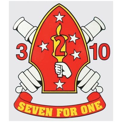 Seven For One 2nd Marine Decal