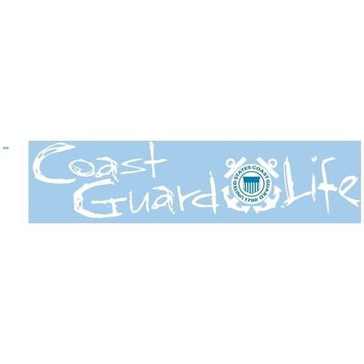 Coast Guard Life Sticker, Vinyl Transfer