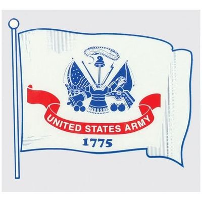 US Army Decal, Wavy Flag