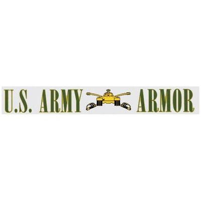 US Army Armor Decal, Window Strip