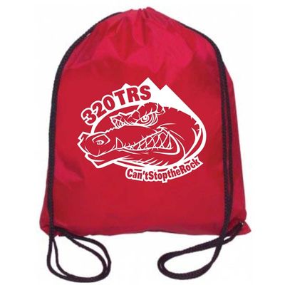 TRS Can't Stop the Rock Drawstring Bag 320 Squadron Lackland TRS