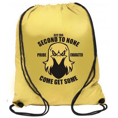 Second to None Drawstring Bag 322 Squadron Lackland TRS