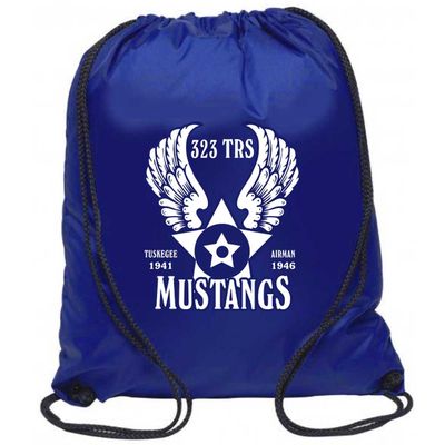 Mustangs Drawstring Bag 323 Squadron Lackland TRS