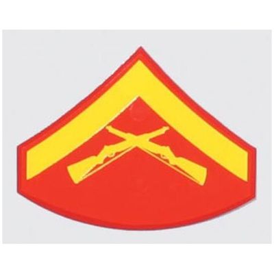 USMC E-3 Lance Corporal Decal