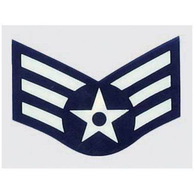 USAF E-4 Sr. Airman Decal