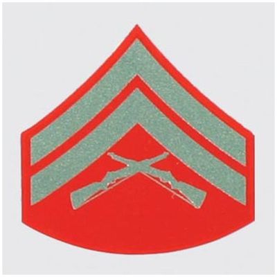 USMC E-4 Corporal Decal, Green