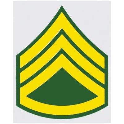 US Army E-6 Staff Sgt.Decal