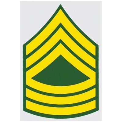 US Army E-8 Master Sgt.Decal