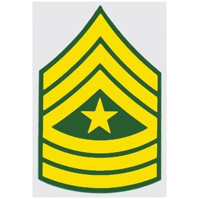 US Army E-9 Sgt.Major Decal
