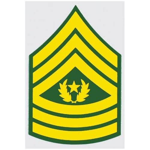 E-9 Command Sgt.Major Decal Regular & Mini Decal Bundle