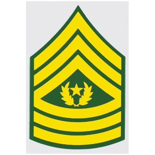 US Army E-9 Command Sgt.Major Decal