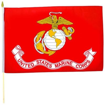 US Marine Corps Stick Flag