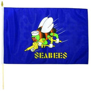 SEABEES stick Flag