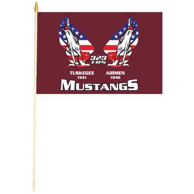 Mustangs 8 x 12 Stick Flag 323 Squadron Lackland TRS