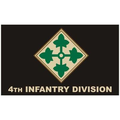 4th Infantry Division Flag, 3x5 Foot