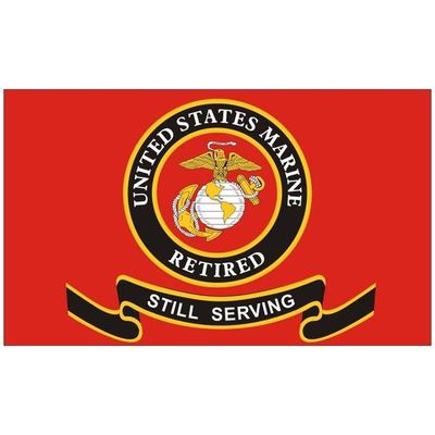 US Marine Retired 3x5 Foot Flag