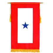 One (1) Blue Star Window Service Banner