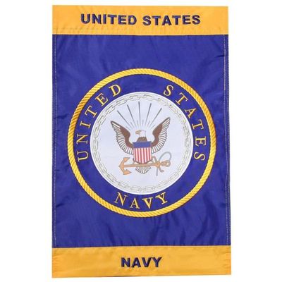 US Navy with Crest garden Flag