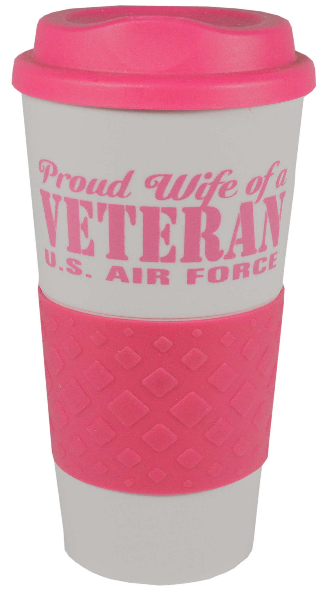 Proud Wife of a Vet Air Force Mug, Grip N Go