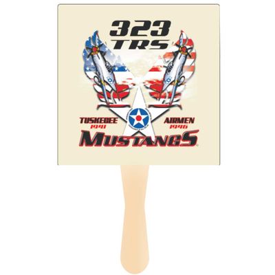 Mustangs Full Color Hand Fan 323 Squadron Lackland TRS