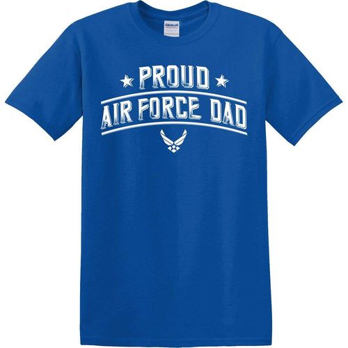 Proud Air Force Dad Stars Royal T-Shirt