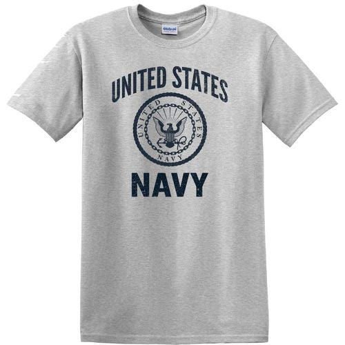 United States Navy Eagle Emblem Ash T-Shirt