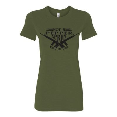 Gun Kind Of Girl Ladies T-Shirt - Not a Pepper Spray