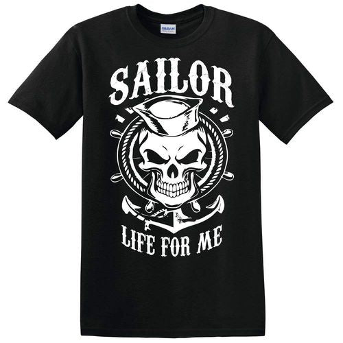 Sailor Life For Me Black T-Shirt