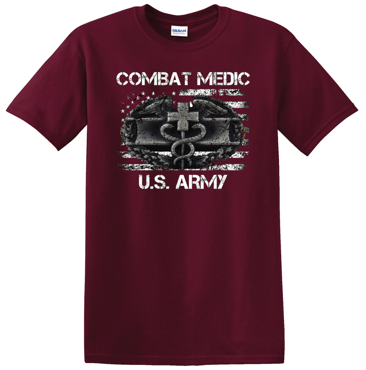 Combat Medic US Army Black T-Shirt