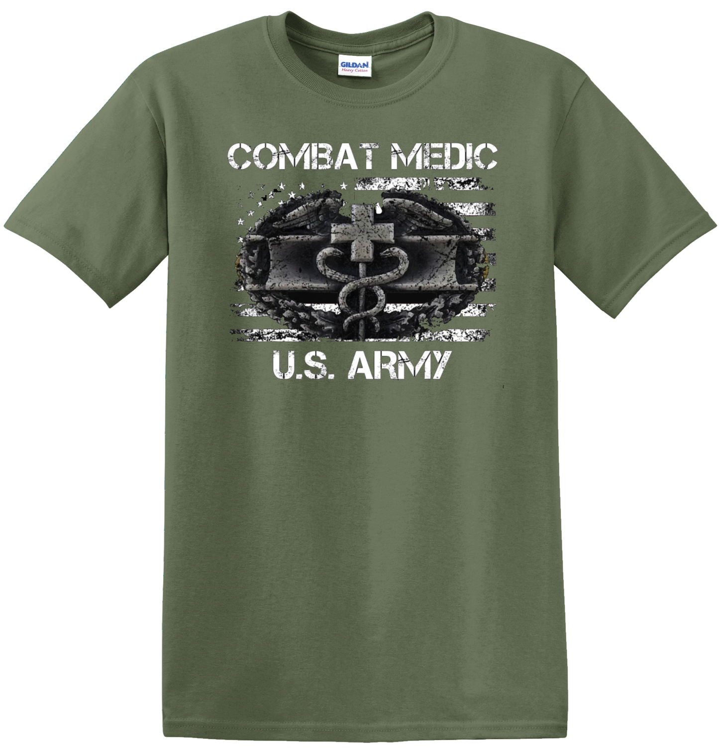 Combat Medic US Army Black T-Shirt
