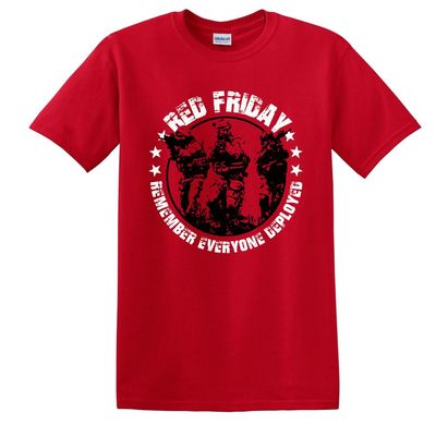 Red Friday Support Those Serving Red T-Shirt
