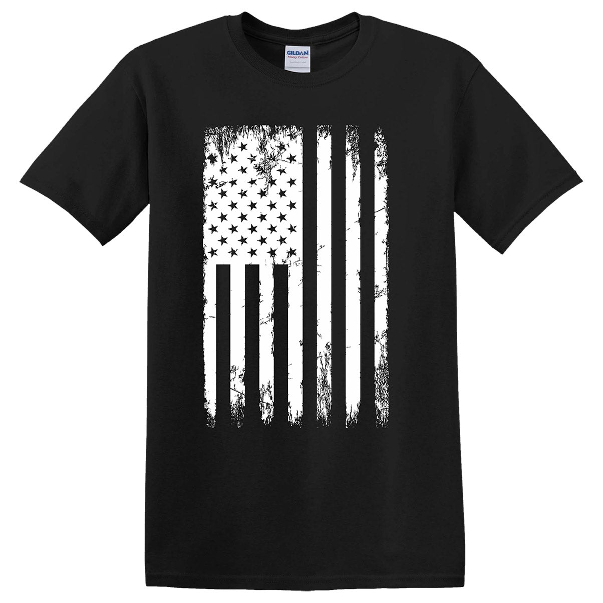 American Flag White Imprint Vertical Full Front Design