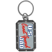 Coast Guard Dad Key Chain, Metal