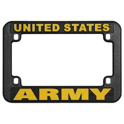 US Army Motorcycle License Plate Frame, Plastic