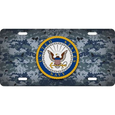 US Navy Camoflauge License Plate