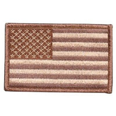 US Flag Desert Camo Patch, 3"