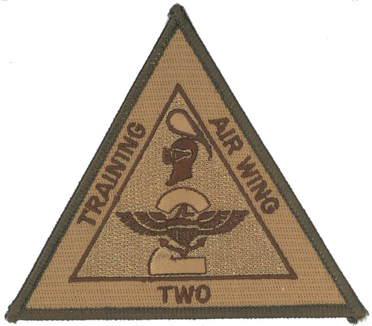 Training Air Wing Two Desert Brown Patch with Heat Seal Backing
