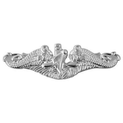 Submarine Dolphin Silver Enlisted Lapel Pin