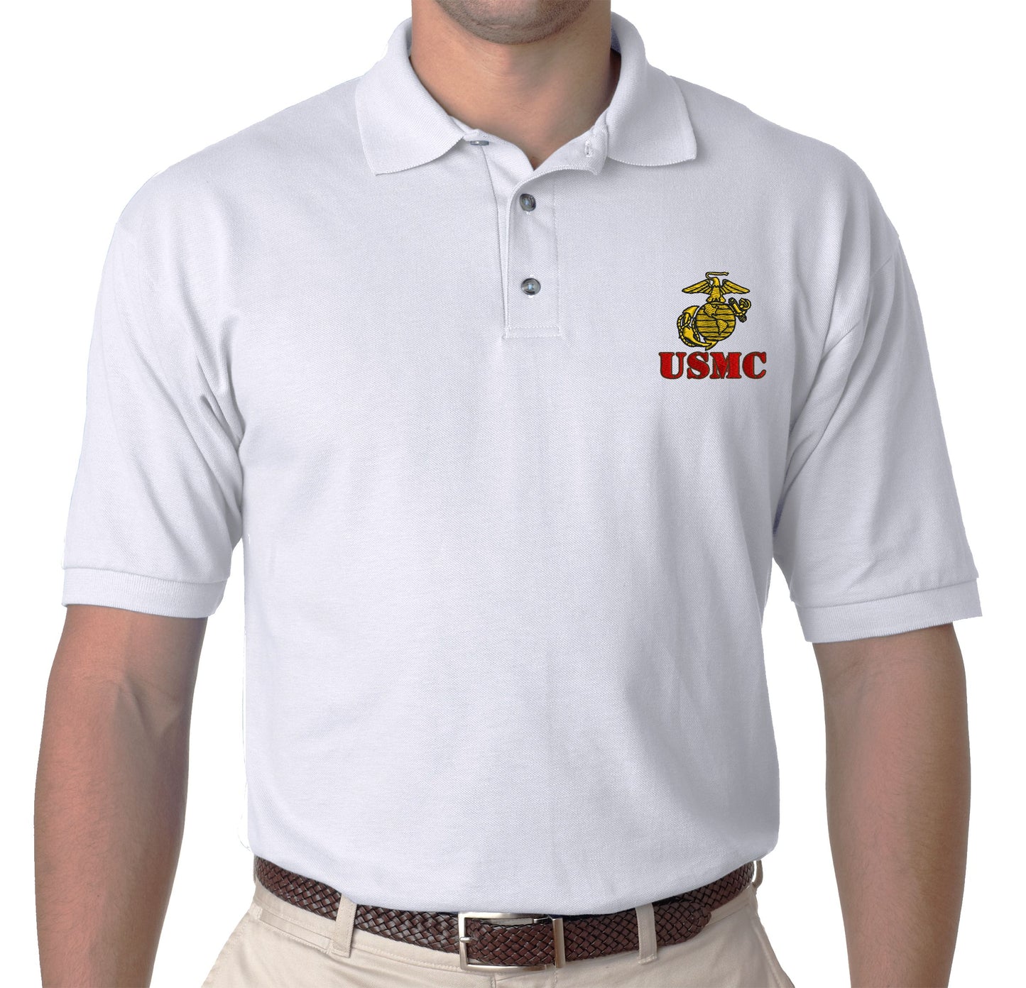 Marine Corps USMC Emblem Anchor Polo Shirt