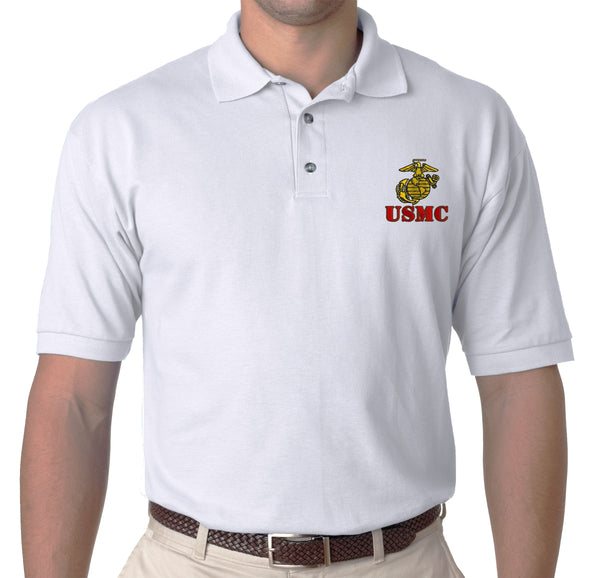 Marine Corps USMC Emblem Anchor Polo Shirt